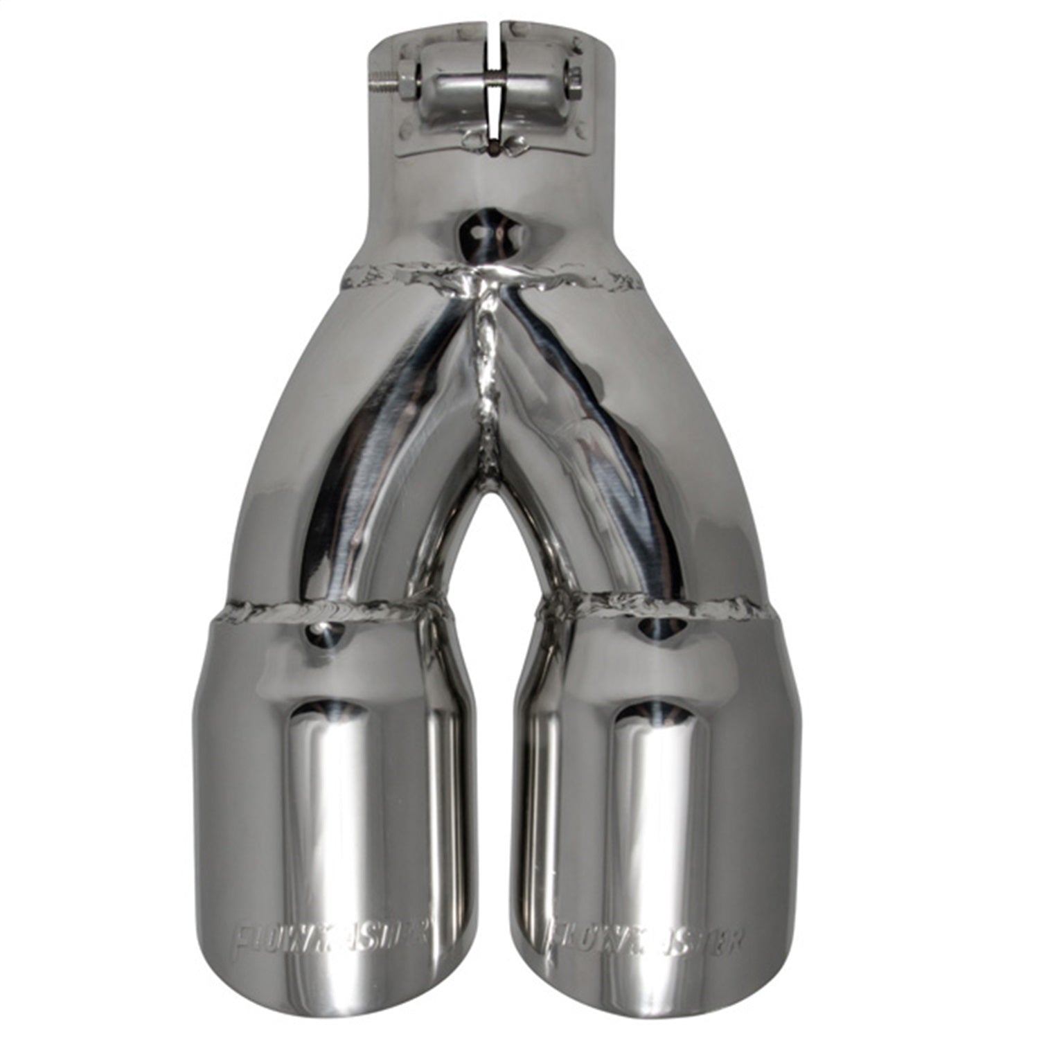 Flowmaster Exhaust Tip - Logo Embossed - Round Outlets - Polished