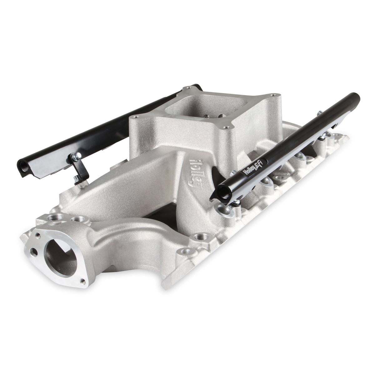 Holley EFI Intake Manifold - Square Bore - Single Plane - Rectangle Port - Fuel Rails Included - Small Block Ford