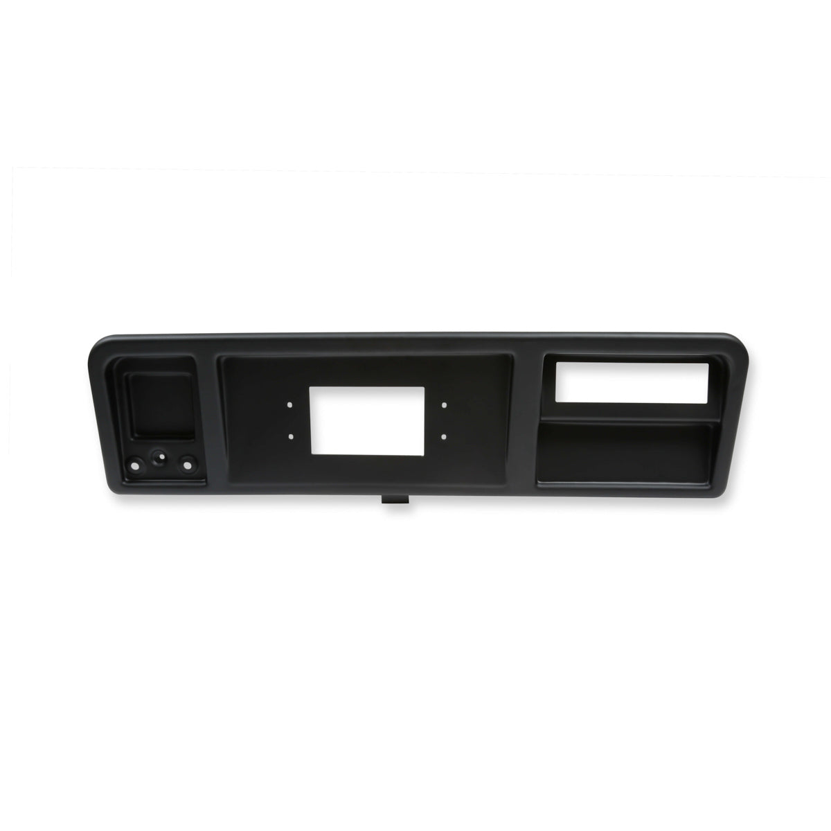 Holley EFI 7 in Dash Bezel - Black - No Vents - Ford Fullsize Truck 1973-79