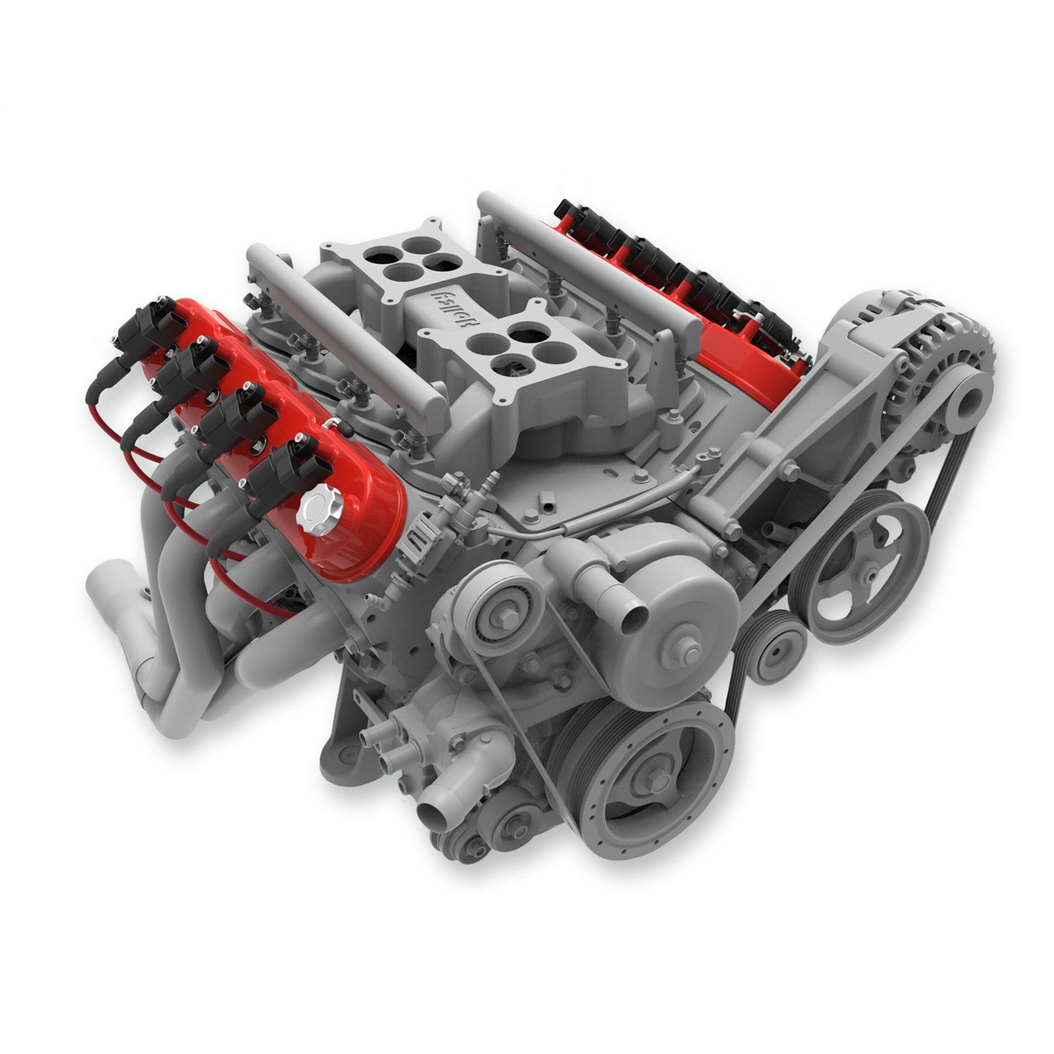 Holley Aluminum Tall LS Valve Covers - Gloss Red - Red - GM LS-Series