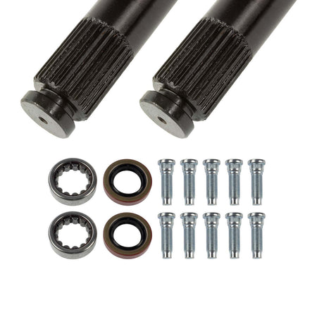 TEN Factory 29-15/16" Long Axle Shaft 28 Spline Carrier 5 x 4.50" Bolt Pattern C-Clip - Steel