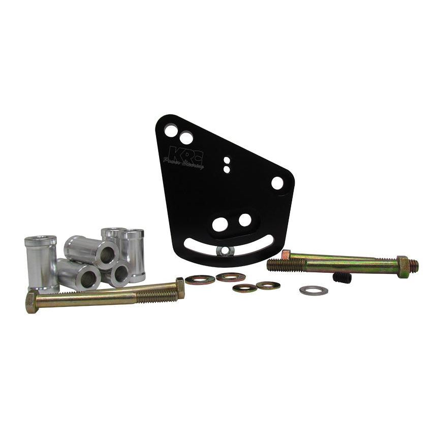 KRC Aluminum Head Mount Power Steering Bracket Kit - Lightweight Hollow Back Design - Ford 351/400 Tall Deck Block