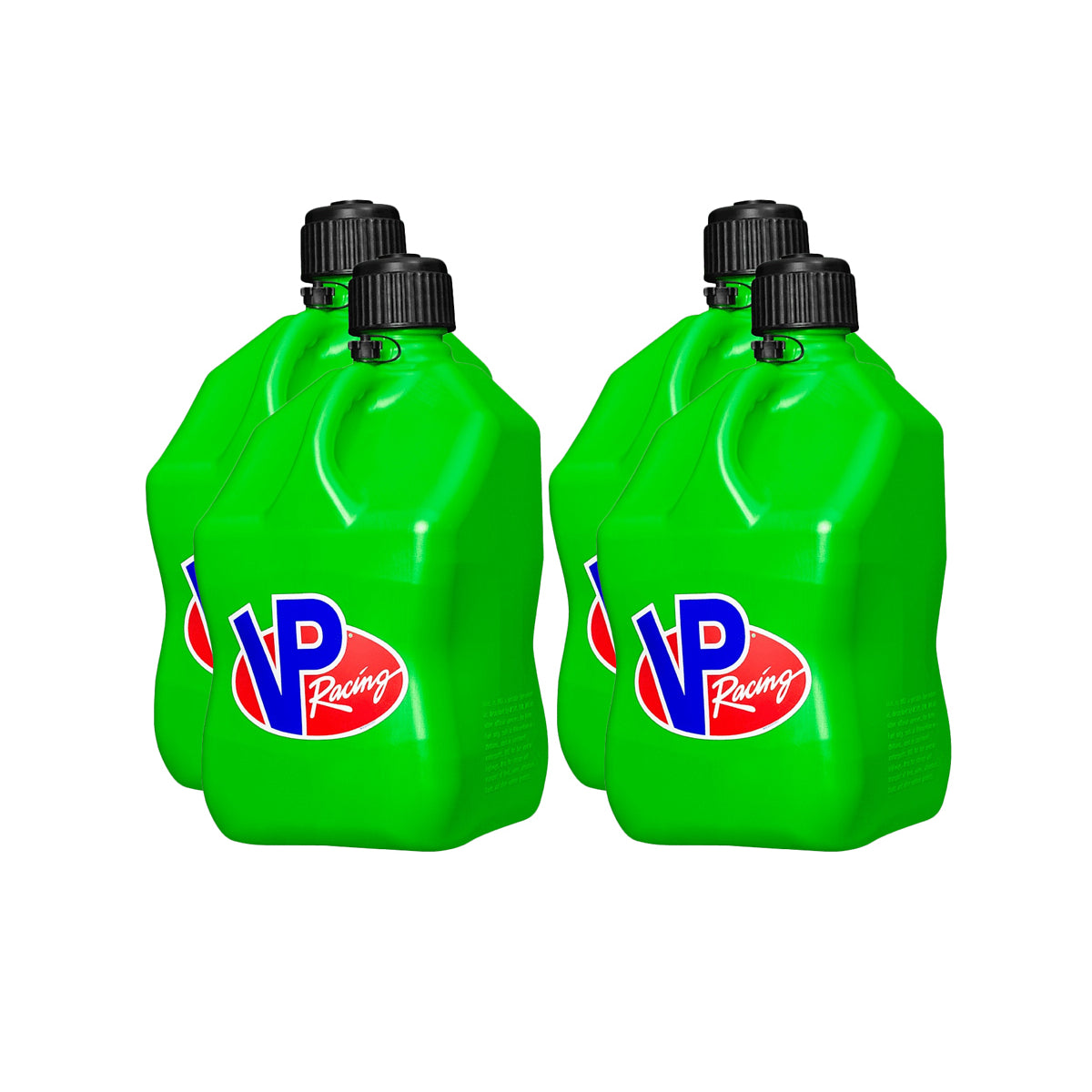 VP Racing Motorsports Container - Square - 5.5 Gallon - Green (Case of 4)