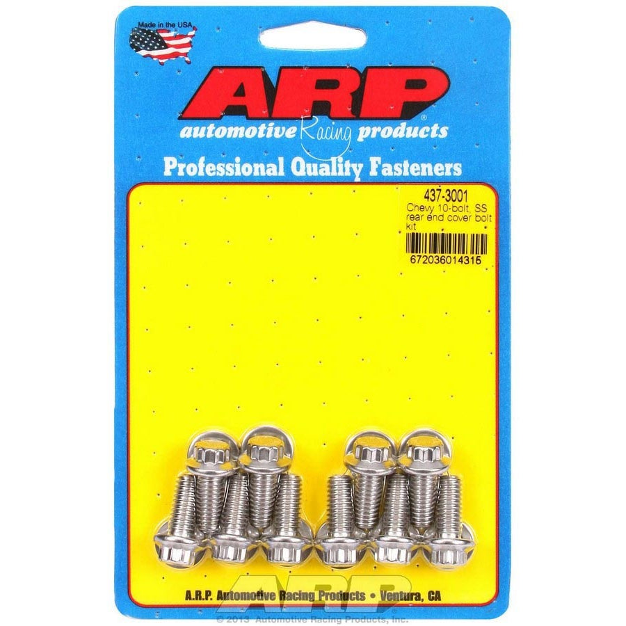 ARP Stainless Steel Rear End Cover Bolt Kit - 10-Bolt Chevy