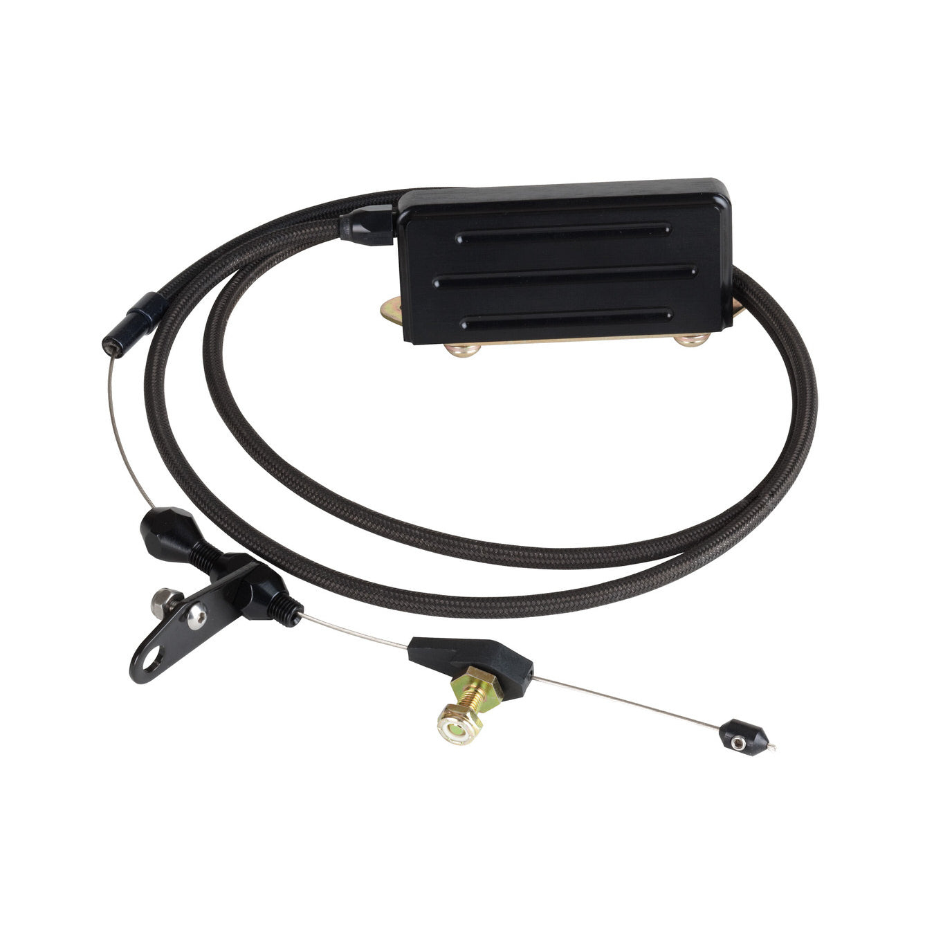 Lokar Midnight Series Stainless Steel Hi-Tech Kickdown Kit - GM TH-400