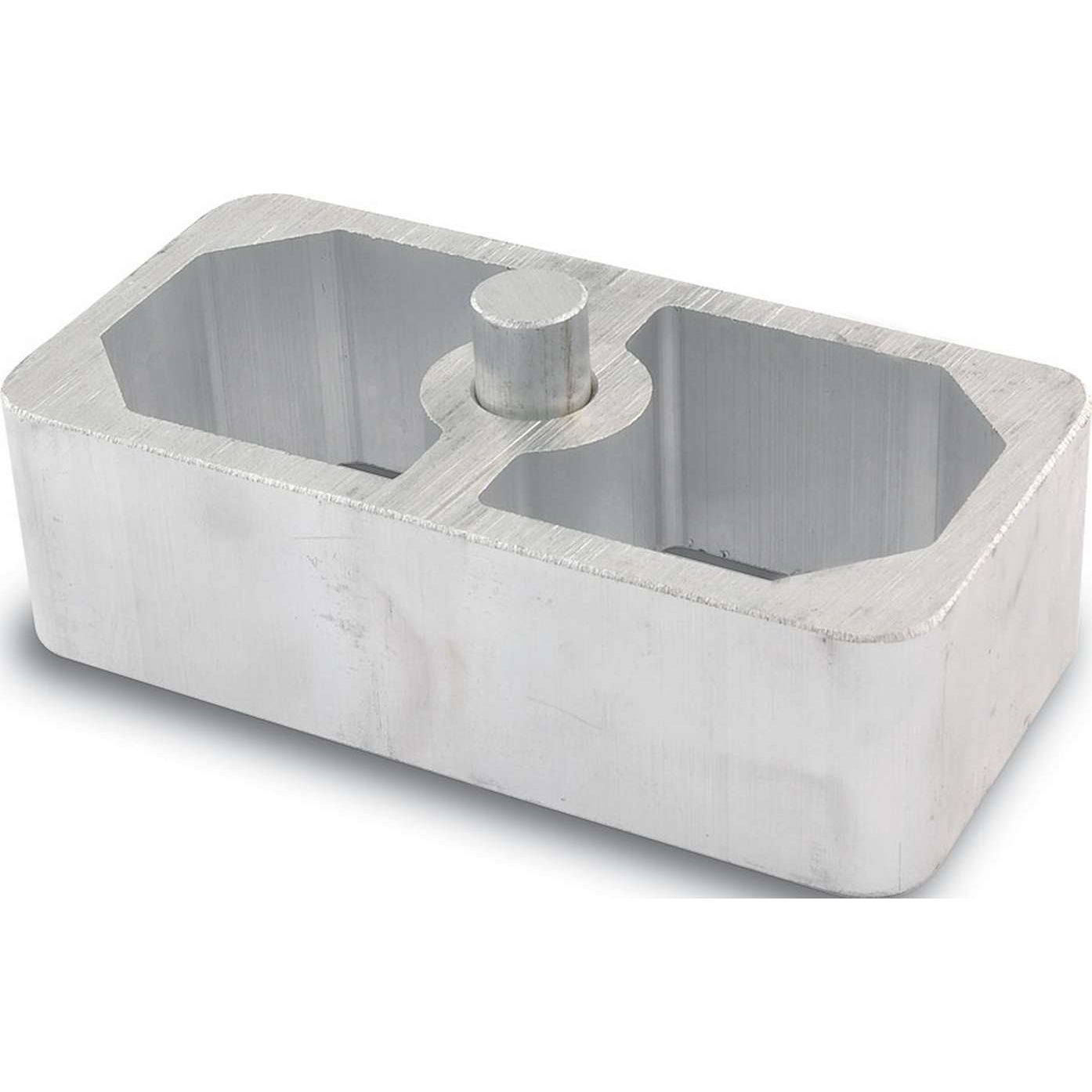 Allstar Performance Cast Aluminum Lowering Block - 1-1/2"H x 2-1/2"W x 5"L - 9/16" Pin Diameter