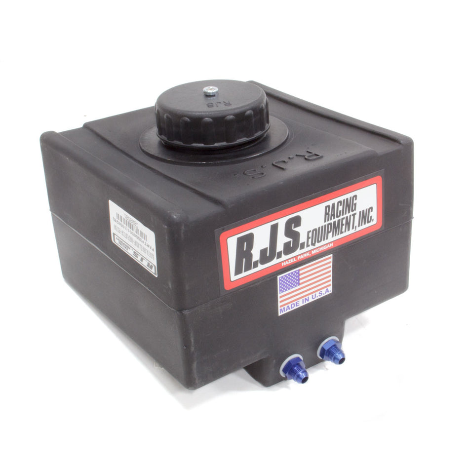 RJS Racing Equipment Drag Race Fuel Cell 5 gal 13 x 12-7/8 x 8-1/4" Tall 8AN Male Outlets - 6AN Male Vent
