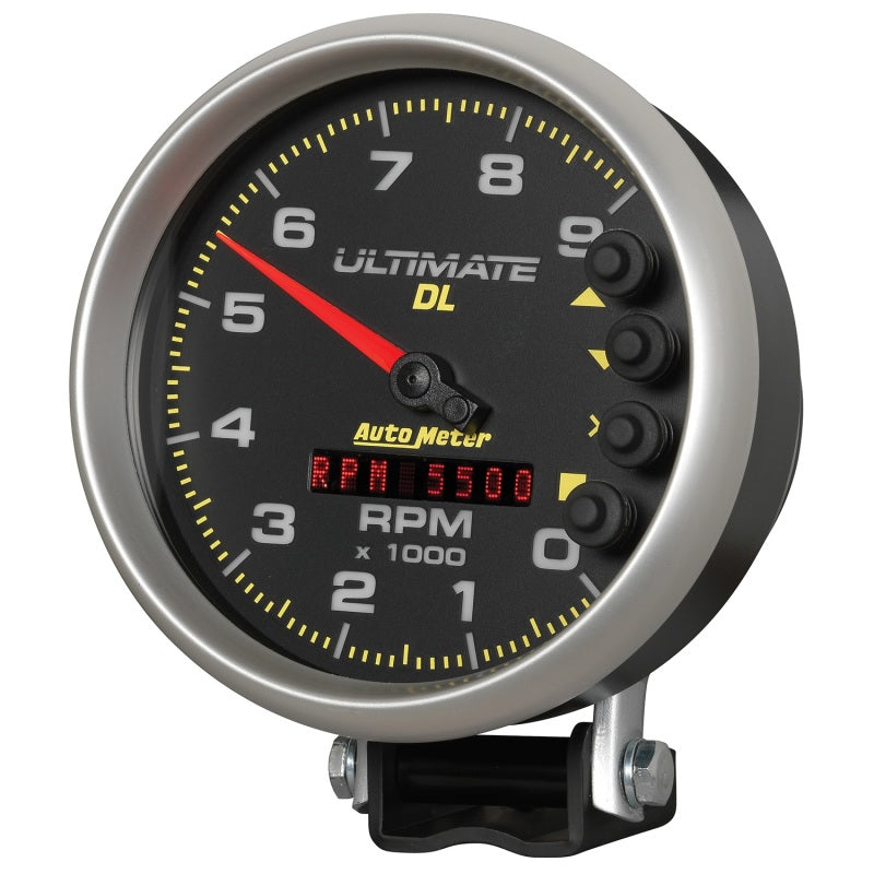 Auto Meter 5" Ultimate DL Tach - 9000 RPM Black