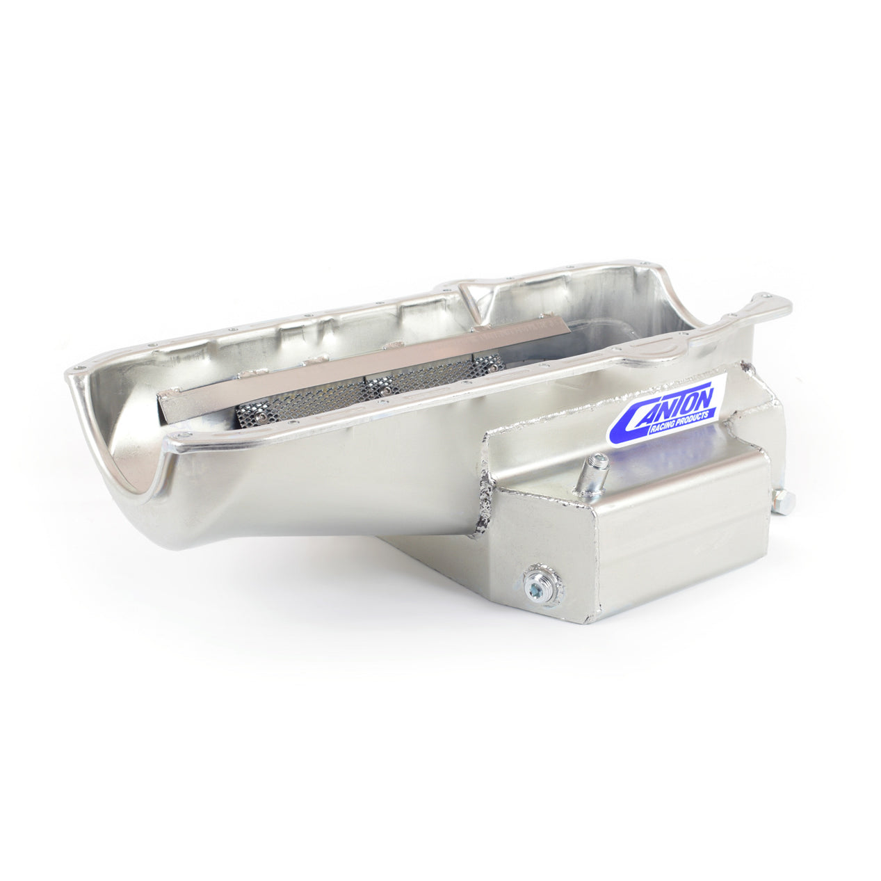 Canton Competition Series Circle Track Wet Sump Oil Pan - SB Chevy - 7" Depth - 80-85 Block w/ RH Dipstick