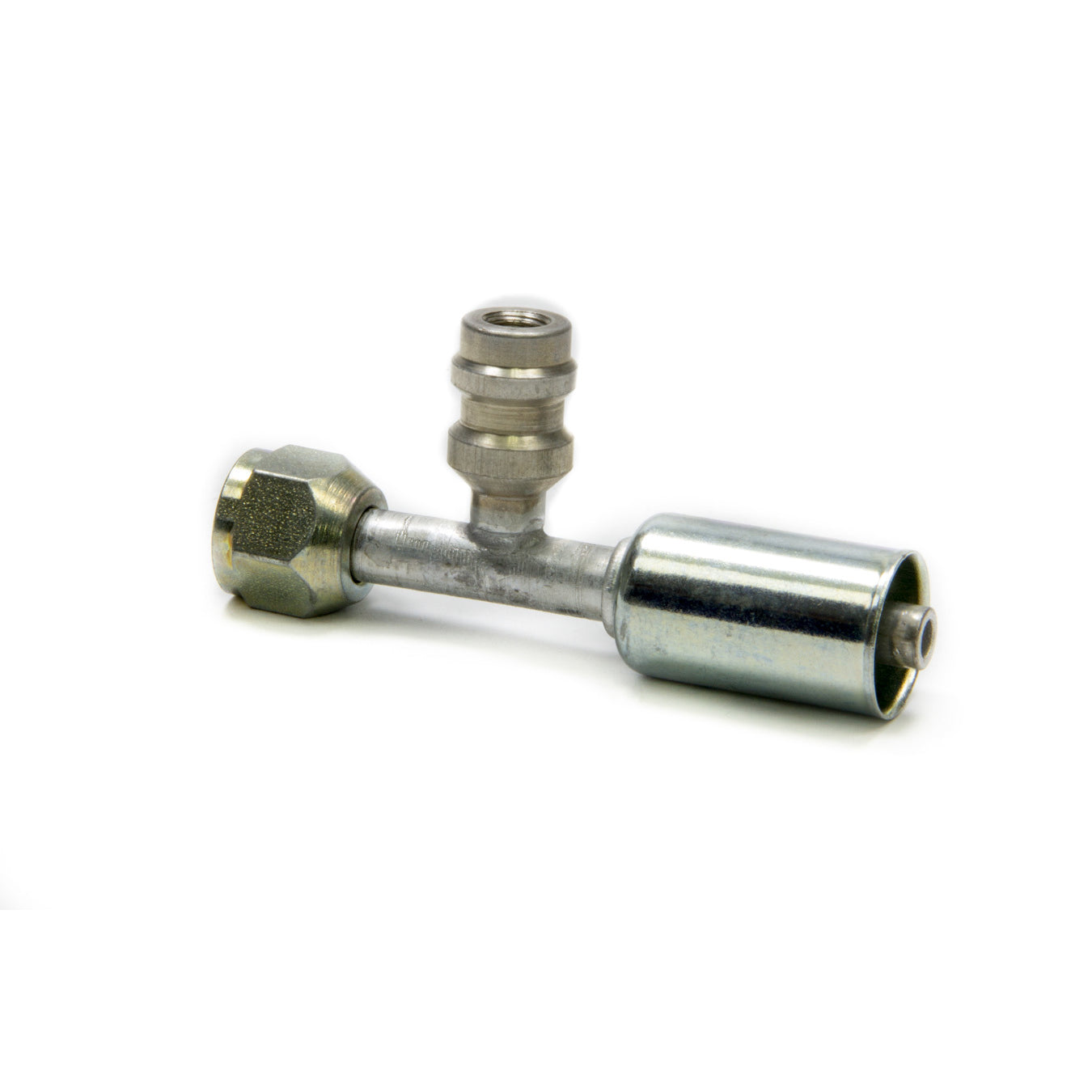 Vintage Air Hose End Fitting Straight 6 AN Hose Crimp to 6 AN Female O-Ring - Charge Port