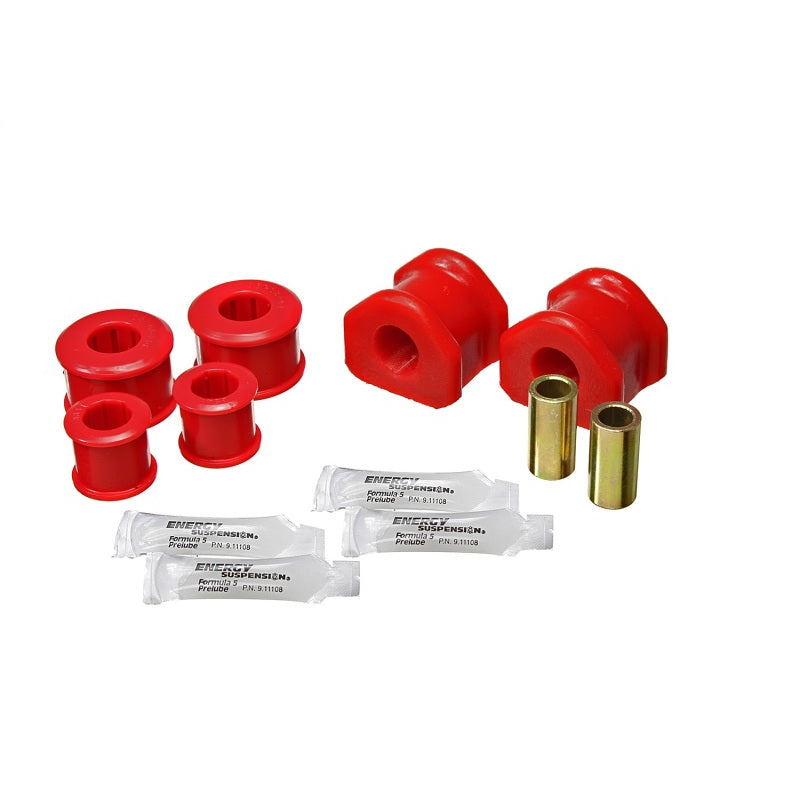 Energy Suspension Hyper-Flex Rear Sway Bar Bushing - 22 mm Bar - Red/Cadmium - Ford Mustang 2011-14