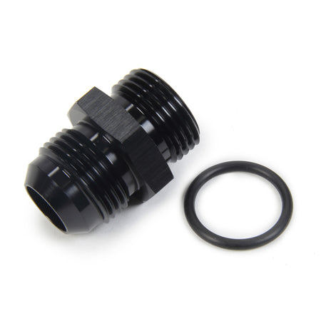 Triple X Race Co. Adapter Fitting Straight 12 AN Male to 12 AN Male O-Ring Aluminum - Black Anodize