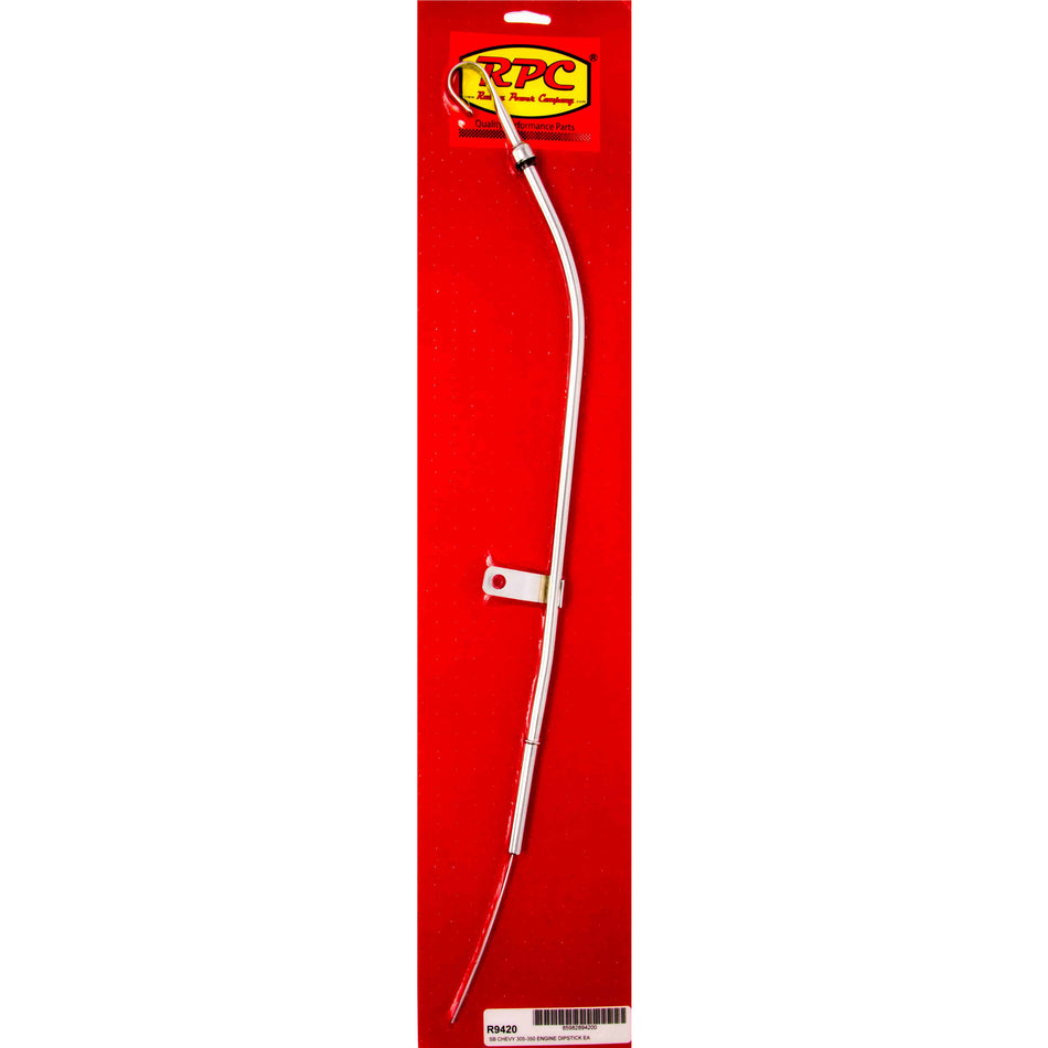 Racing Power Co-Packaged 80-82 SBC Steel Oil Dipstick Chrome