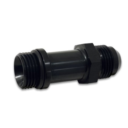 Vibrant Performance Straight 6 AN Male to 6 AN Male O-Ring Adapter - 1-5/8 in Long - Black