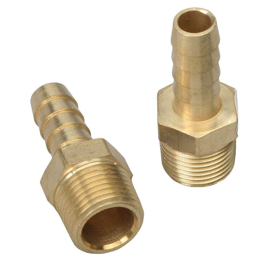 Trans-Dapt 3/8 in NPT Male to 3/8 in Hose Barb Straight Adapter - Brass 2270 - Pair
