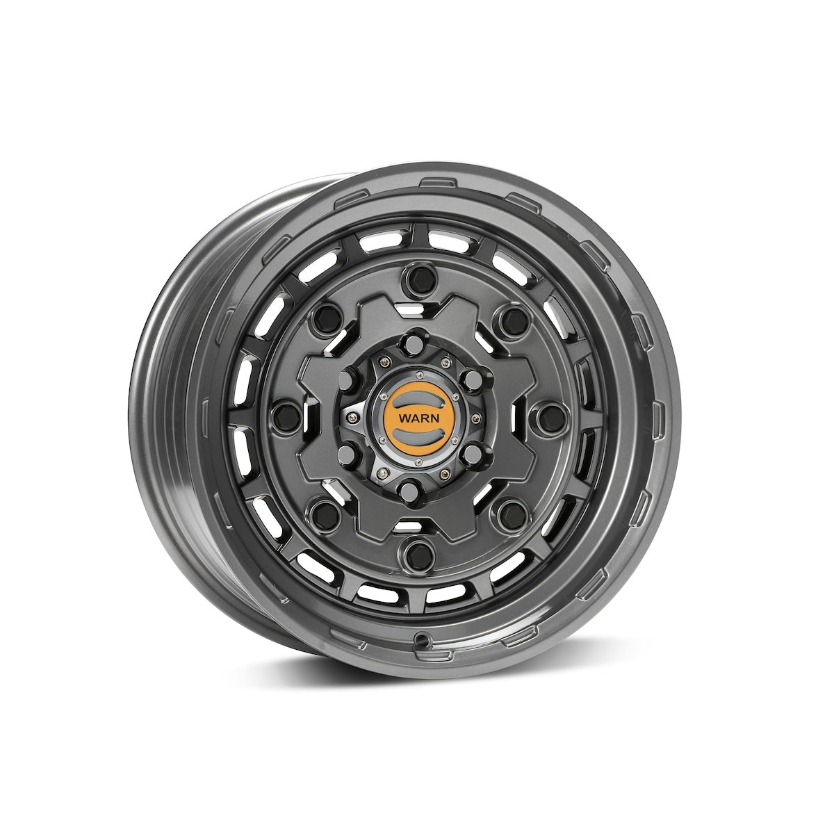Warn Jackhammer Wheel - 17 x 8.5 in - 4.720 in Backspace - 6 x 5.50 in Bolt Pattern - Gray