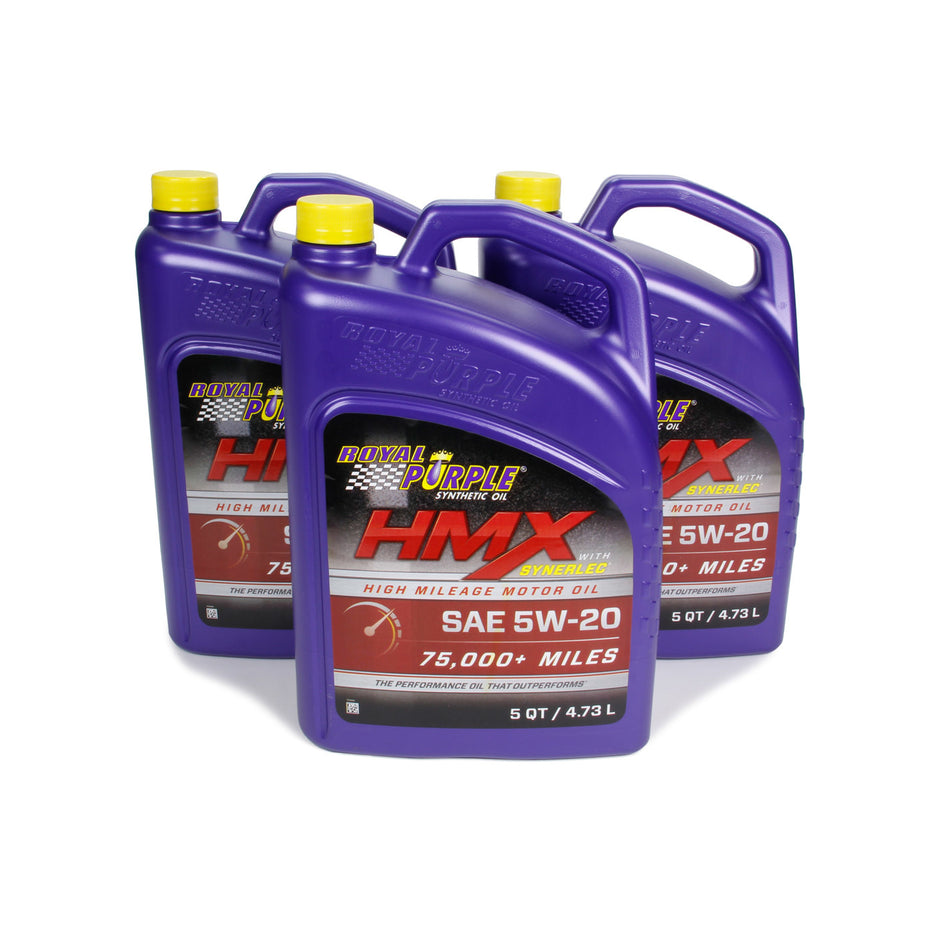 Royal Purple HMX SAE Oil 5w20 Case 3 x 5 Quart Bottles