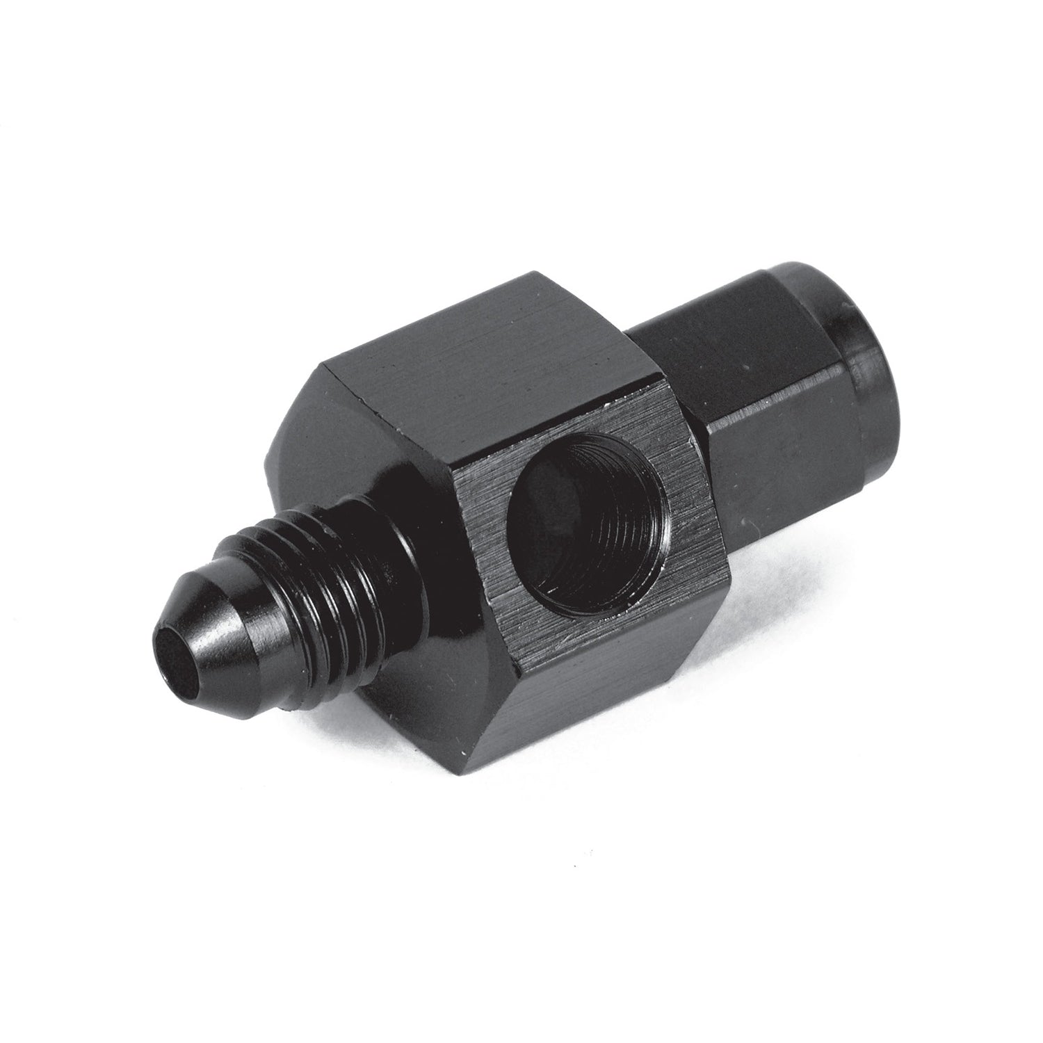 Earl's Ano-Tuff Fuel Pressure Gauge Adapter-4 Male To-4 Female W/(1/8").125 Npt" Hex
