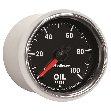 Auto Meter GS Mechanical Oil Pressure Gauge - 2-1/16"