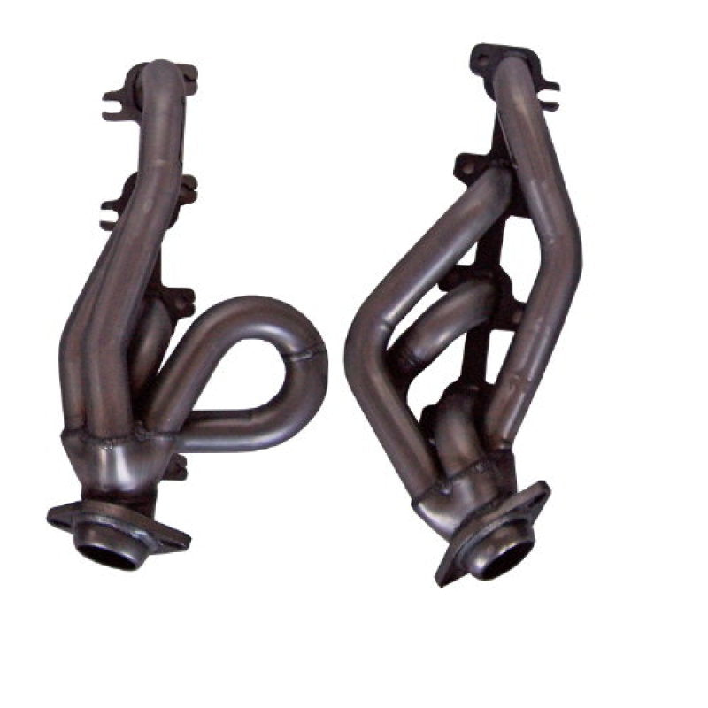 Gibson Shorty Headers - 1.5 in Primary - Stock Collector Flange - Small Block Mopar - Dodge Midsize Truck 2000-03 - Pair