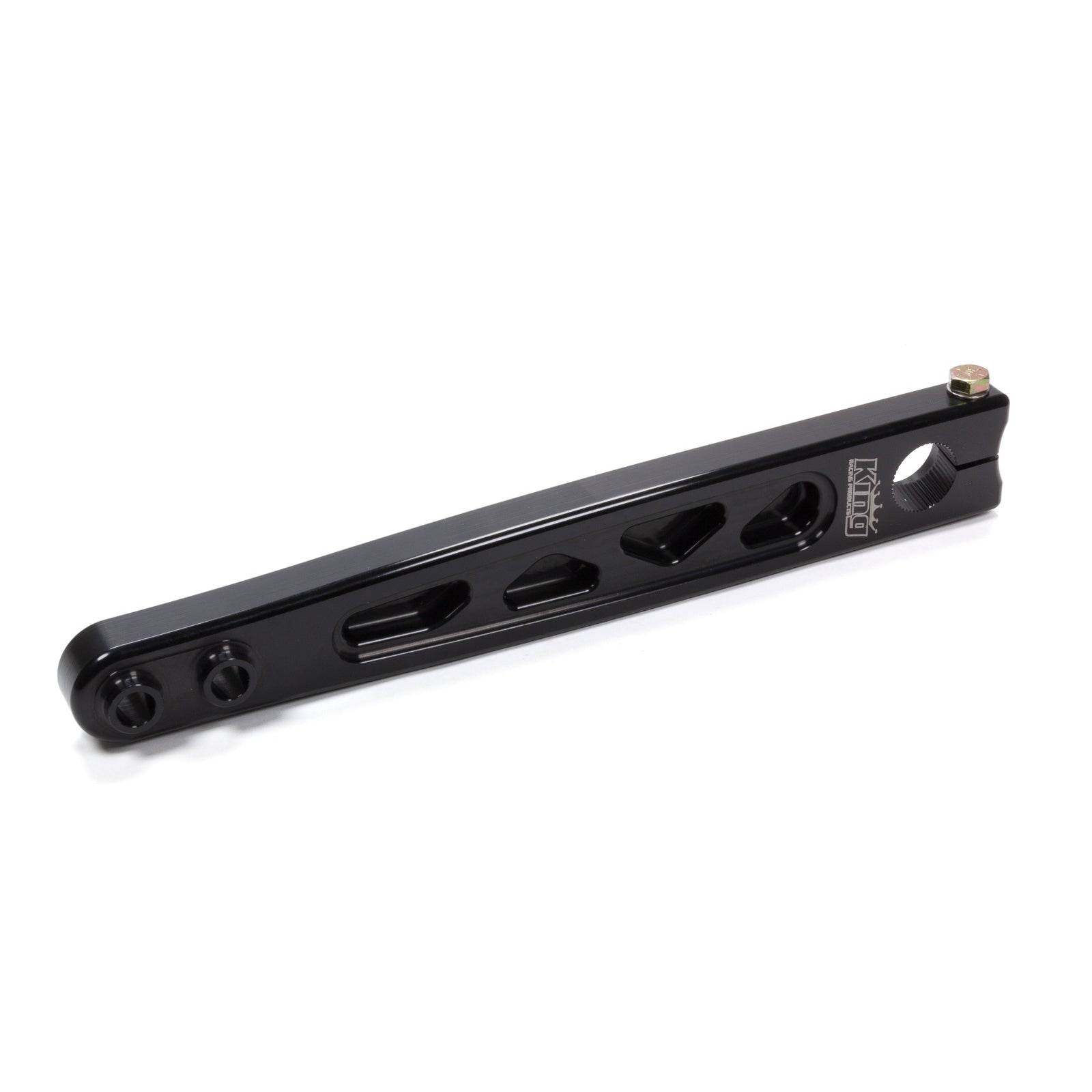King Pitman Arm Heavy Duty Angled Broached Black