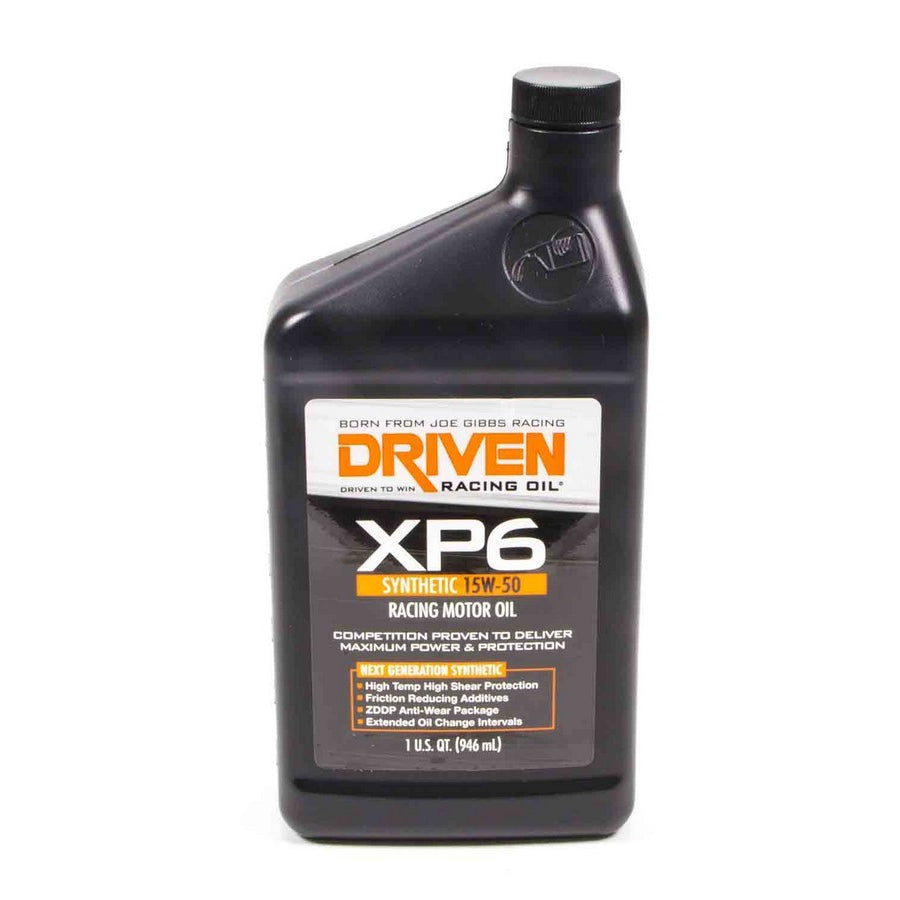 Driven XP6 15W-50 Synthetic Racing Oil - 1 Quart Bottle