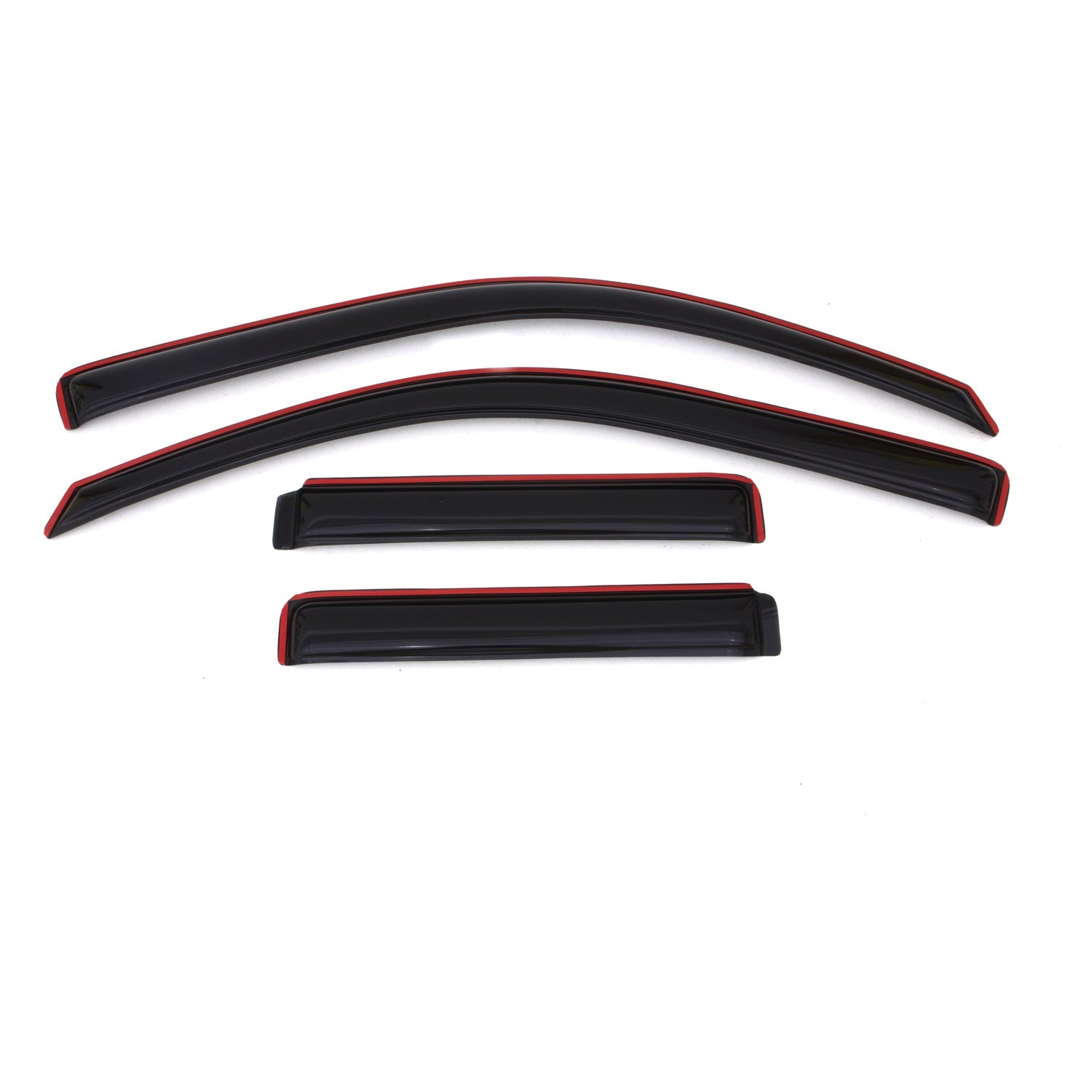 Auto Ventshade Front / Rear In-Channel Ventvisor - Stick-On - Dark Smoke - GM Compact SUV / Isuzu Ascender 2002-09