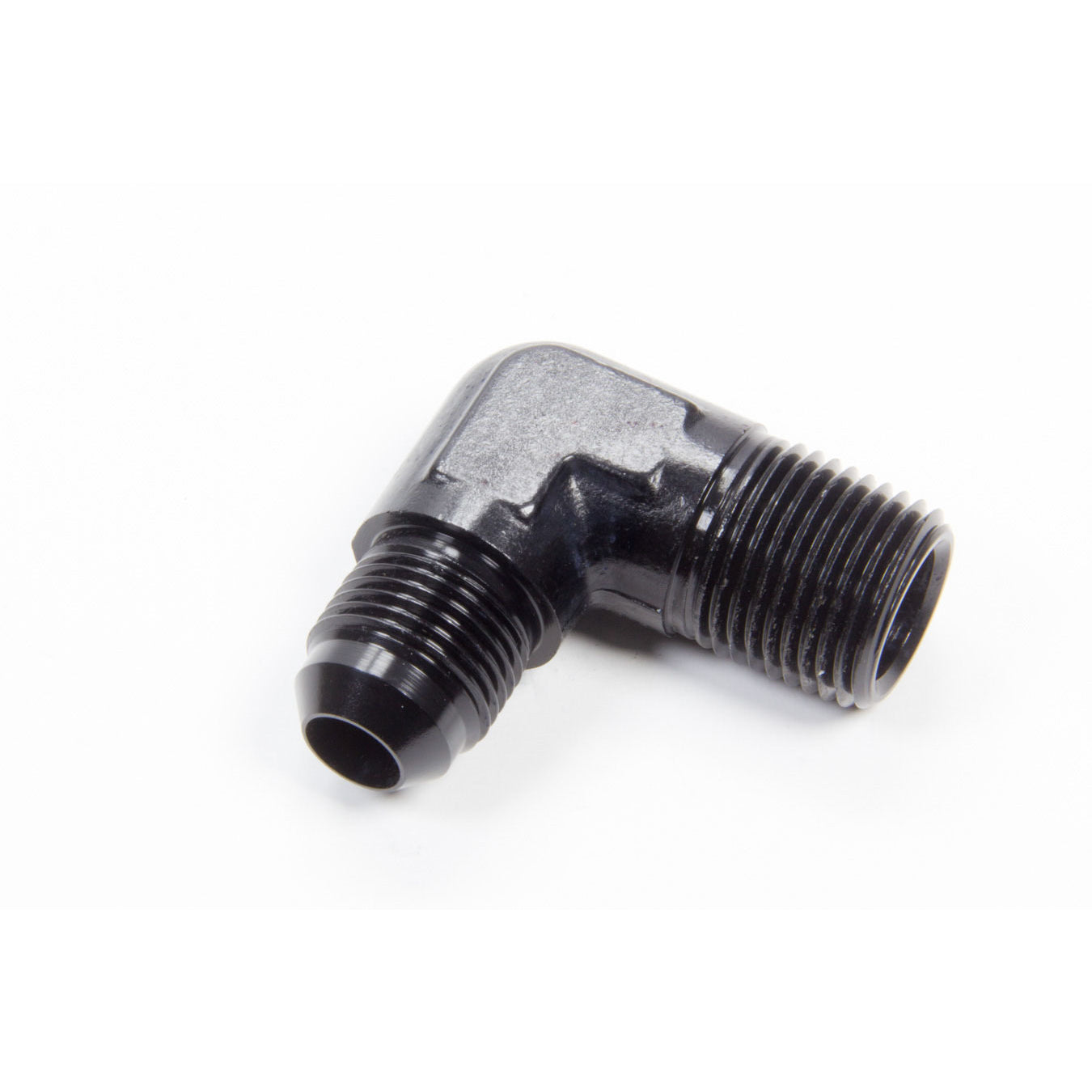 Aeroquip Black Aluminum 90 -08 AN to 1/2" NPT Adapter