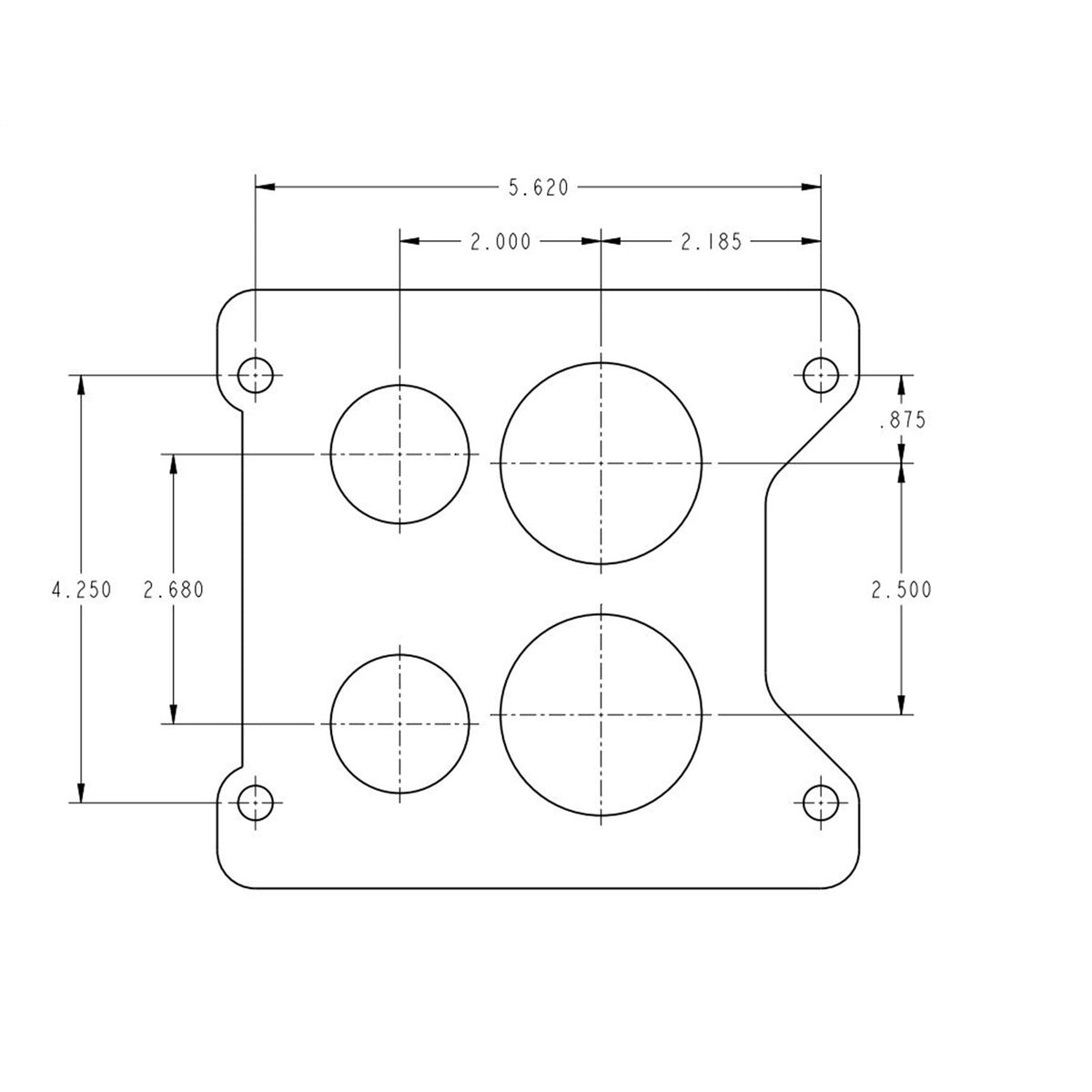 Holley Street Model 4175 650 CFM 4-Barrel Carburetor - Spread Bore