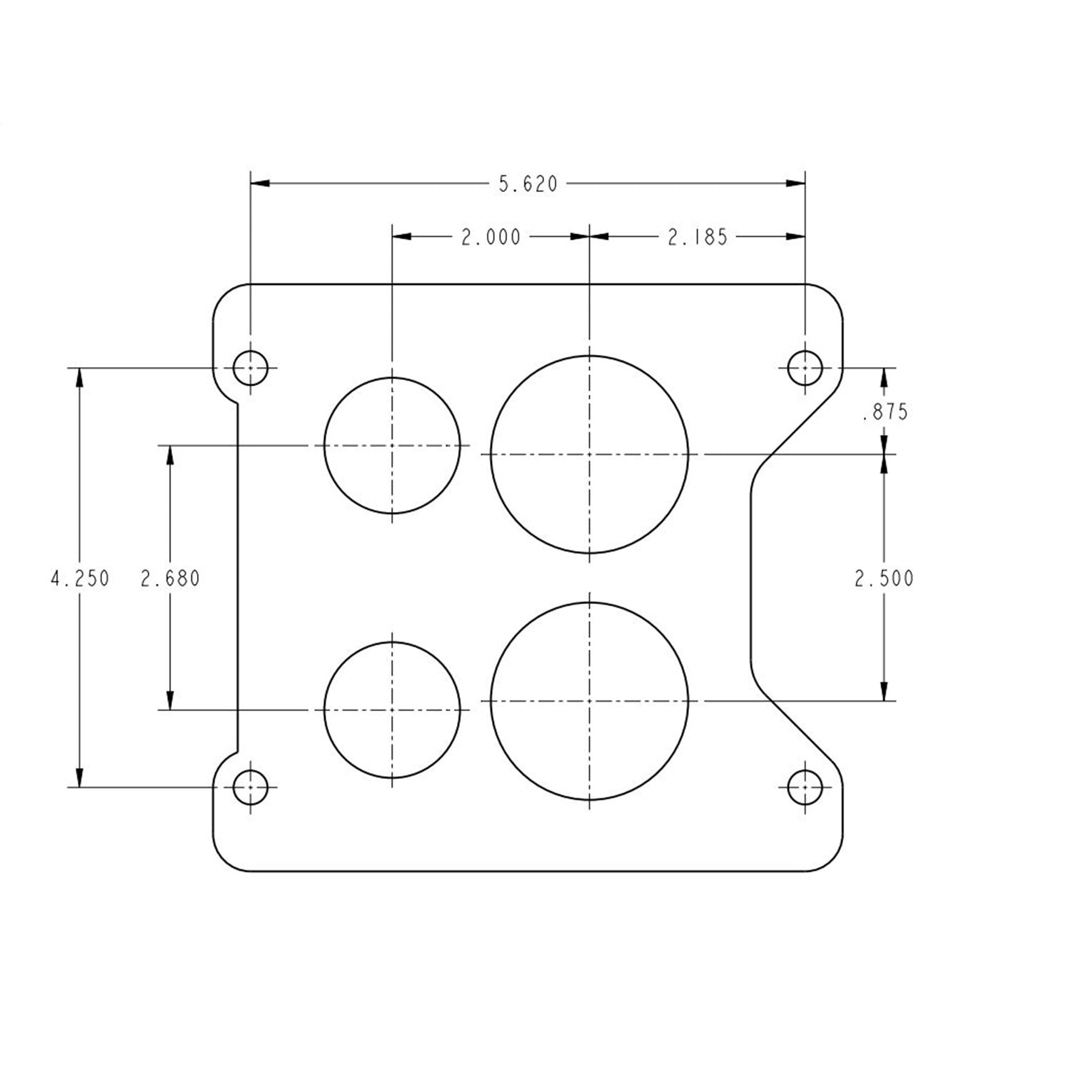 Holley Street Model 4175 650 CFM 4-Barrel Carburetor - Spread Bore