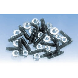 Milodon Oil Pan Stud Hex Nuts Steel Black Oxide - Small Block Chevy/Oldsmobile V8