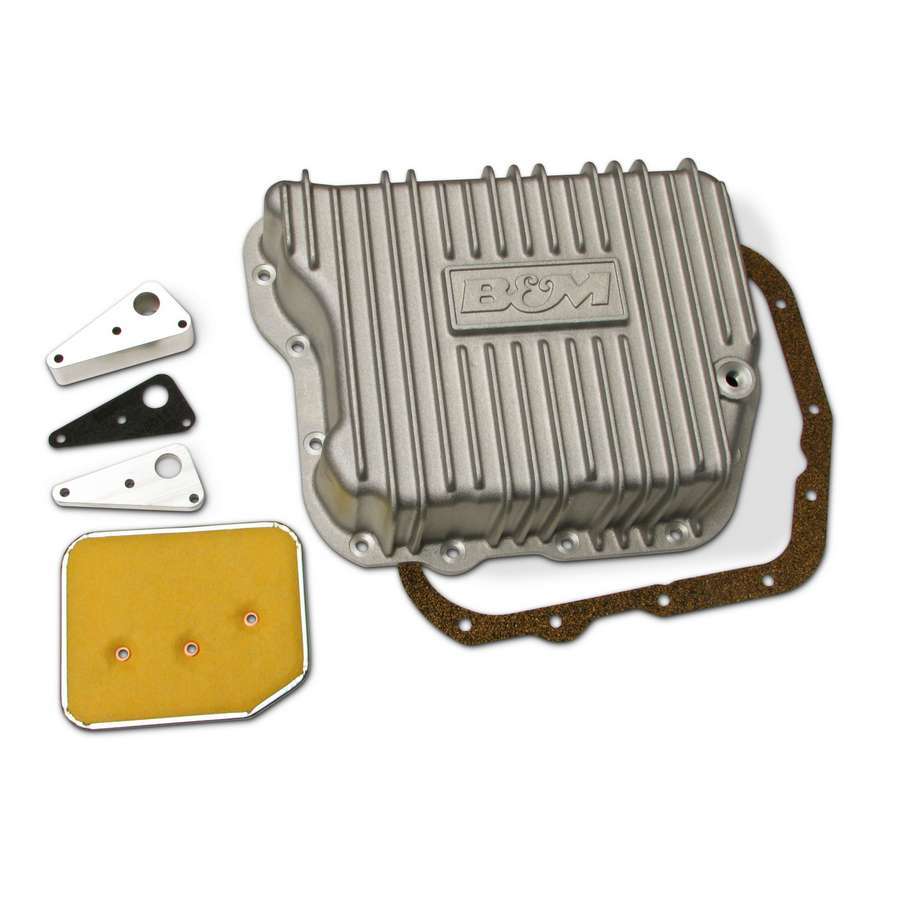 B&M Transmission Cast Deep Pan, Brushed Finish TF727/ 518&618/48RE Cummins