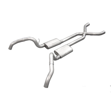 Pypes Performance Exhaust Race Pro Exhaust System Header Back 3" Diameter 3" Tips - Stainless