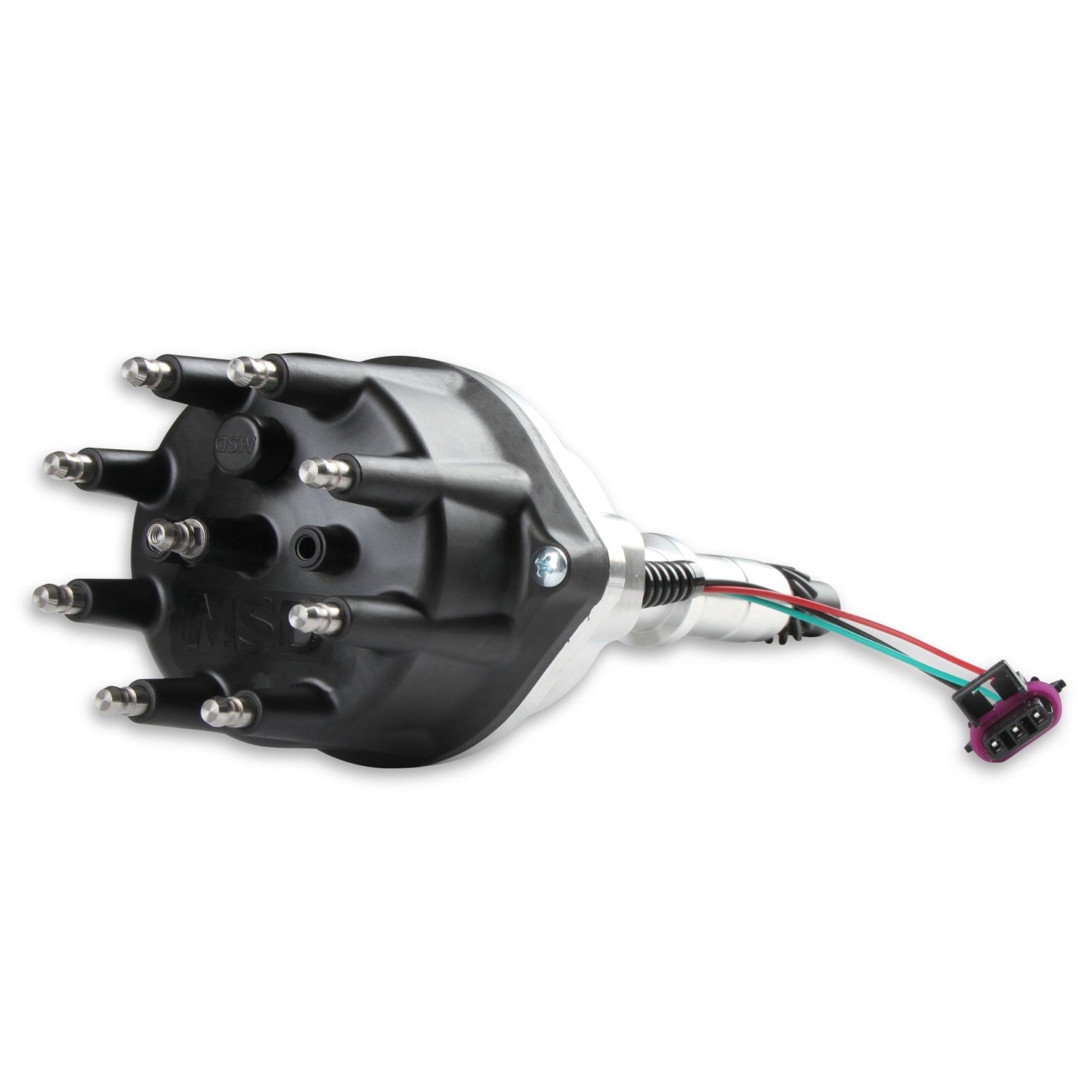 Sniper EFI Hyperspark Distributor - Hall Effect Pickup - HEI Style Terminal - Black - AMC V8