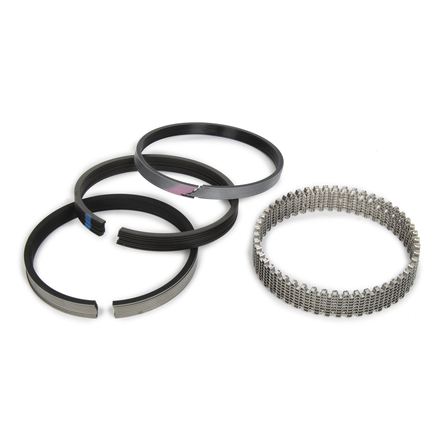 Clevite Piston Rings - 4.560" Bore - File Fit - 1/16 x 1/16 x 3/16" Thick - Standard Tension