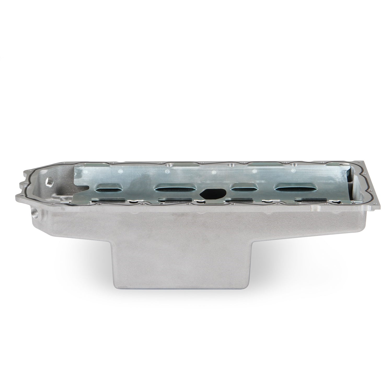 Holley Retrofit OIl Pan - Mid Sump - 6 Quart - 6-2/5 in Deep - Baffle/Pickup/Tray - Mopar Gen III Hemi