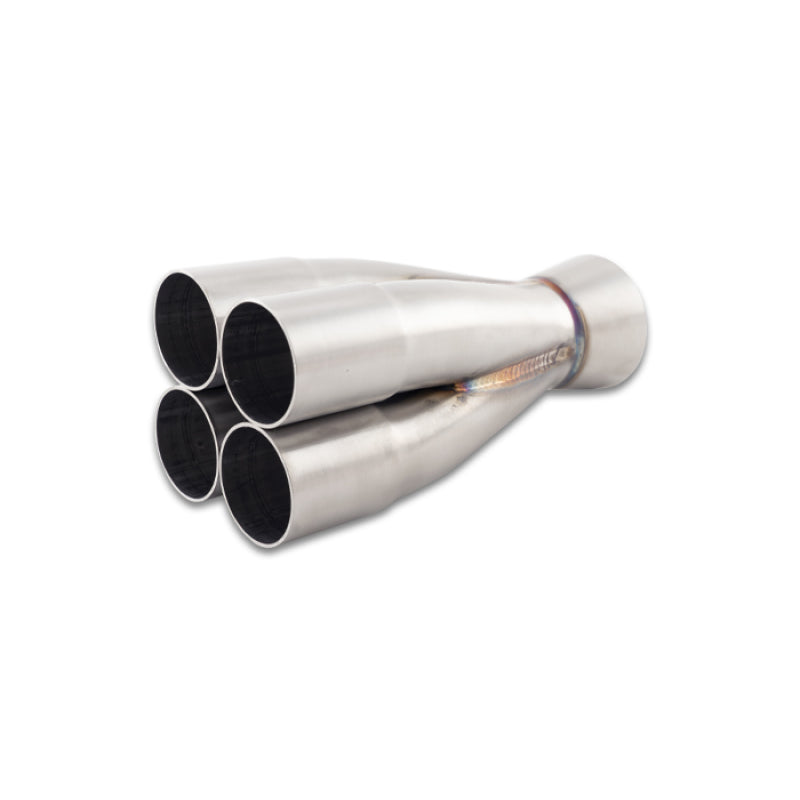 Vibrant Performance Slip-On 4 into 1 Merge Collector - 1-5/8 in Primary Tubes - 2-1/2 in Outlet - Stainless