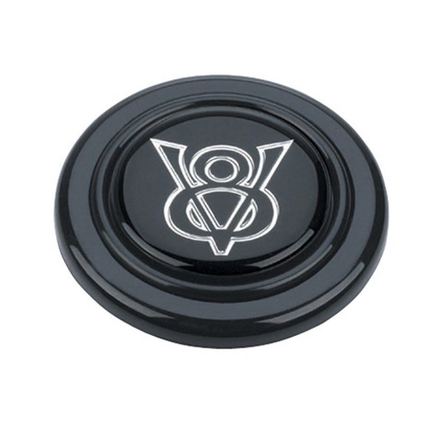 Grant Horn Button - Plastic - Black/Silver - Grant Signature Series Wheels