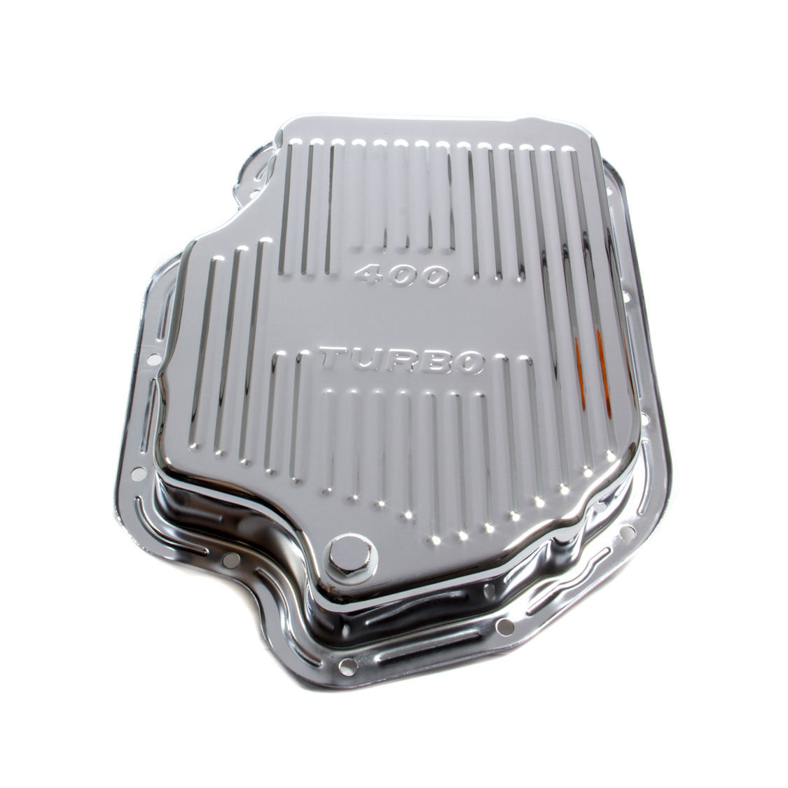 Racing Power Stock Depth Transmission Pan Finned Steel Chrome - TH400
