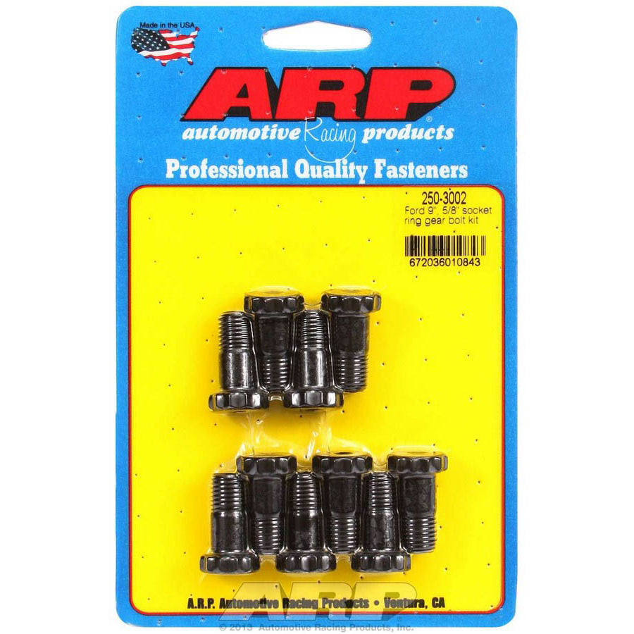 ARP Ring Gear Bolt Kit - Ford 9" - Chromemoly - Black Oxide - 7/16"-20 - .940" Length