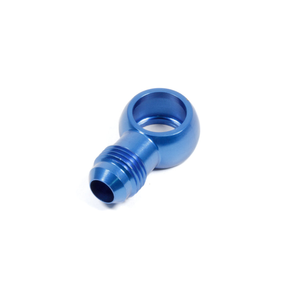 Earl's Products Adapter Banjo Fitting Straight 10 AN Male to 9/16-24" Banjo Aluminum - Blue Anodize