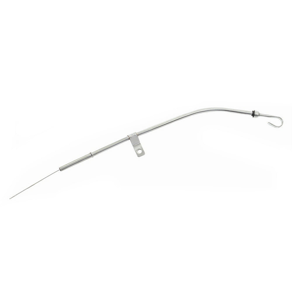 Mr. Gasket Engine Oil Dipstick - Passenger Side - Solid Tube - Pan Mount - Chrome - Small Block Chevy
