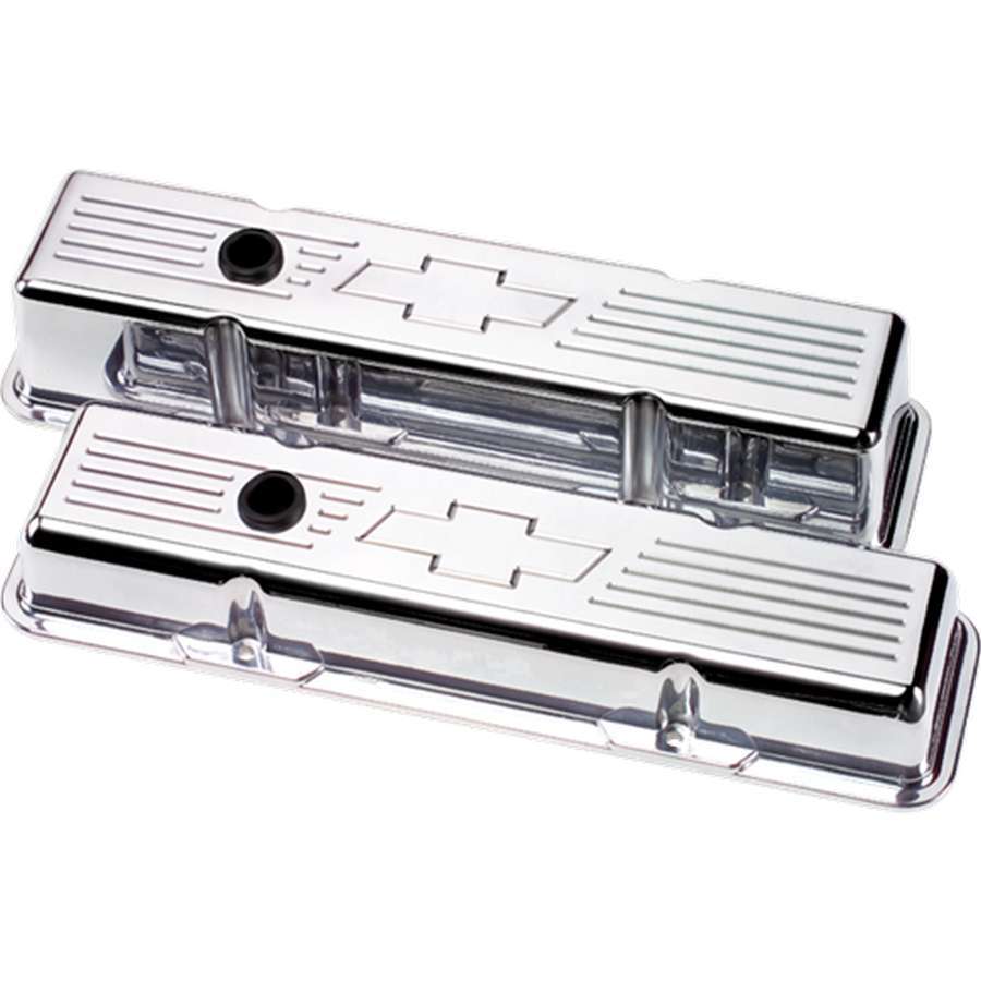 Billet Specialties SB Chevy Bowtie Tall Valve Covers