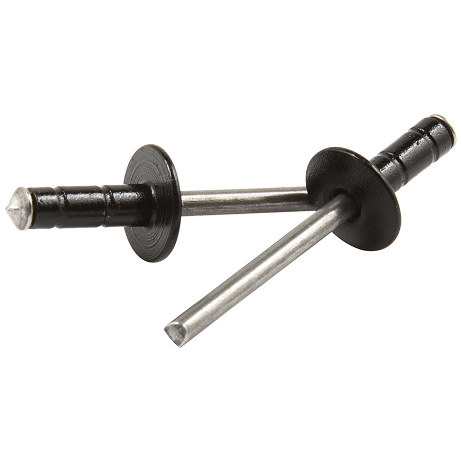 Allstar Performance Multi-Grip Rivet - 9/16" Head - 3/16" Steel Mandrel - Black (Set of 250)