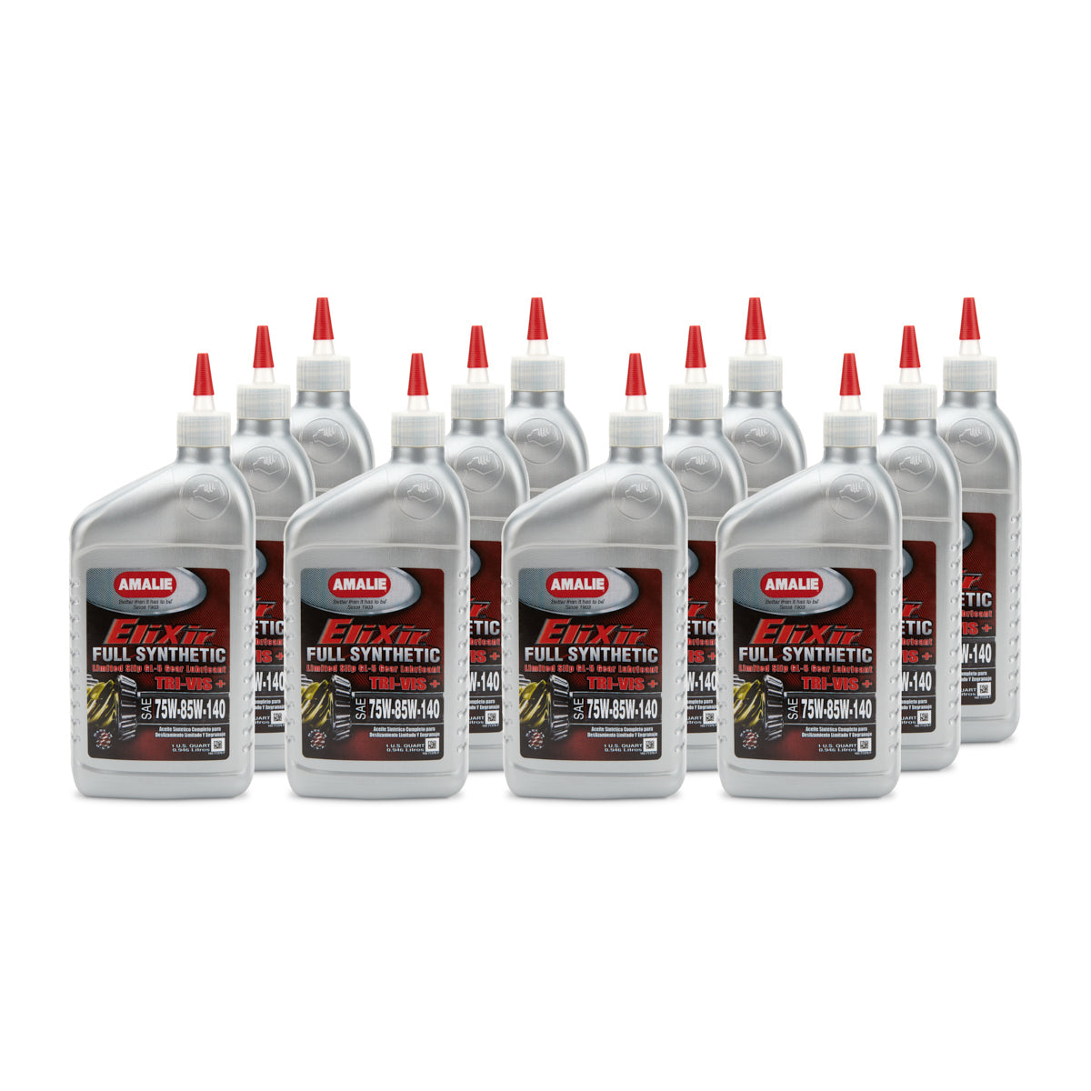 Amalie Elixir Tri-Vis Plus GL- 5 Gear Oil - 80W-85W-140 - 1 Qt. Bottle (Case of 12)