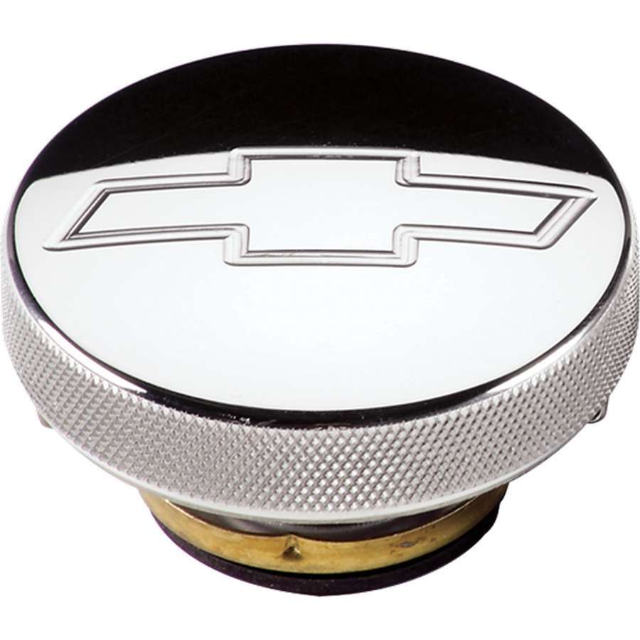 Billet Specialties Polished Radiator Cap - Bowtie Emblem - 16 PSI