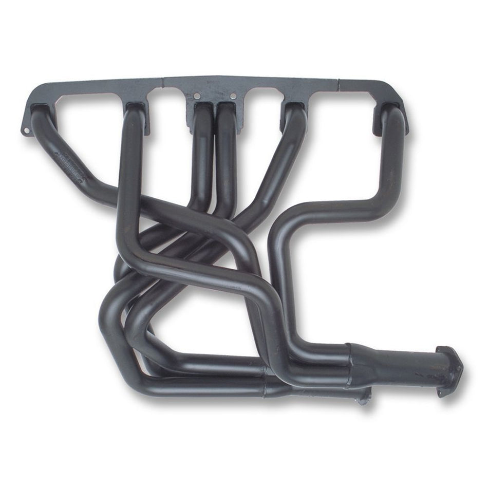 Hedman Hedders Street Headers - 1.5 in Primary - 2.5 in Collector - Black Paint - AMC Inline-6 - Jeep CJ 1972-86