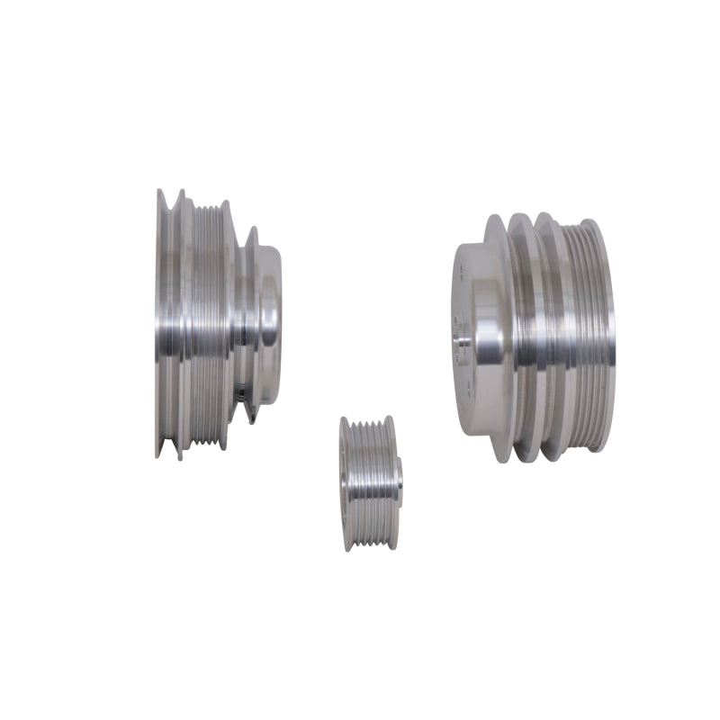 BBK Performance Under Drive Pulley Kit - 5 Rib Serpentine - Aluminum - Small Block Chevy 1985-87