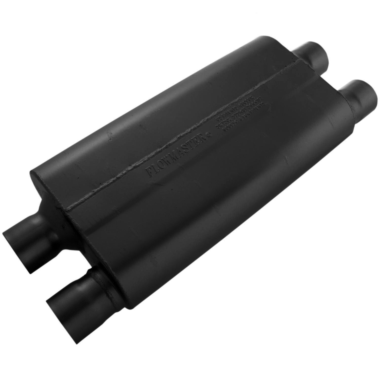 Flowmaster 80 Series Chambered Cross-Flow Muffler - 2.5" Dual Inlet / Outlet - 1967-74 Camaro/Firebird