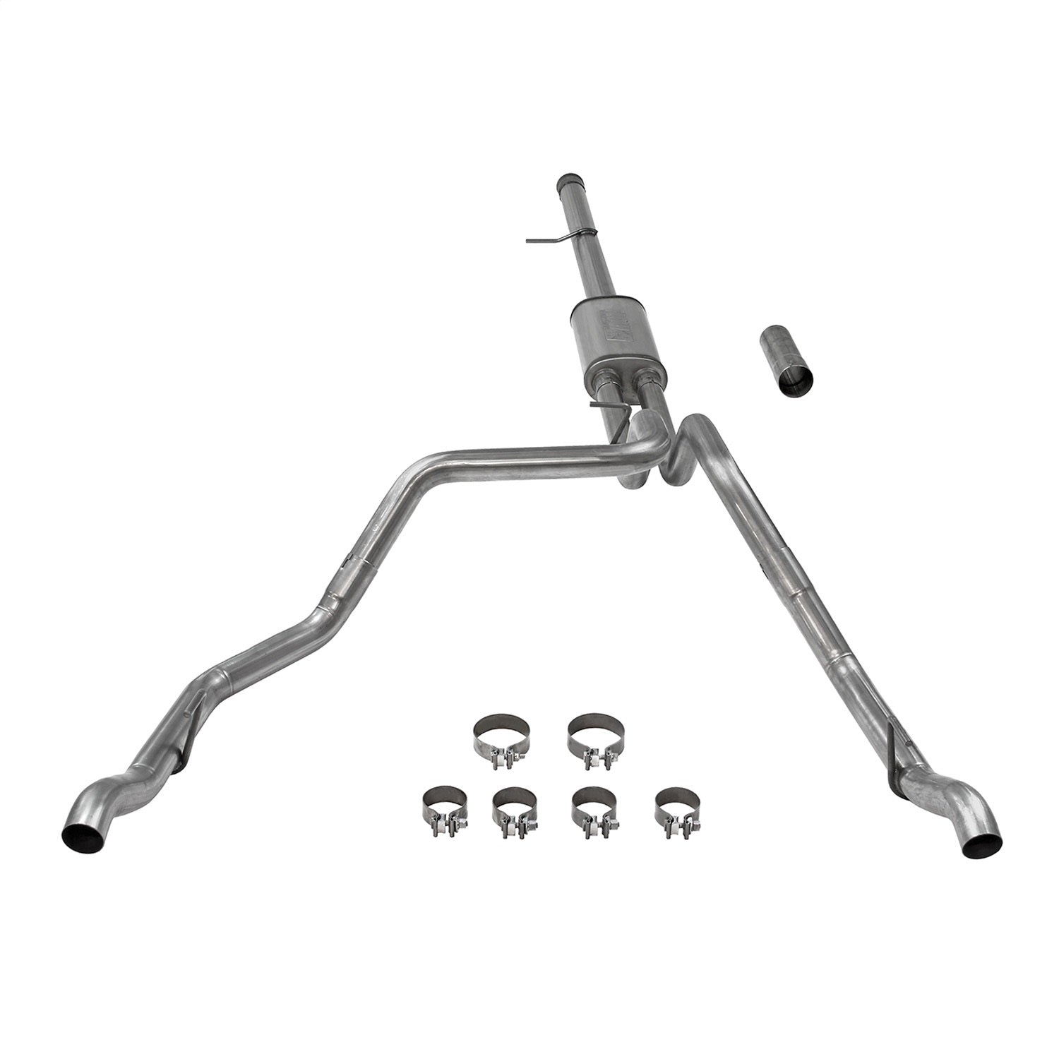 Flowmaster FlowFX Cat-Back Exhaust System - 3-1/2 in Diameter - Dual Rear Exit - Stainless - GM Fullsize Truck 2019-21